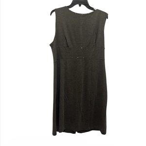 Faith, Love & Passion Elegant Gray Sleeveless Dress preowned size XXL